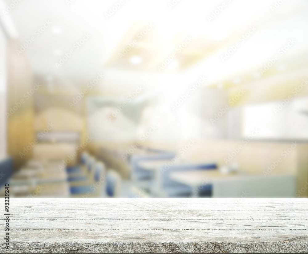 Table Top And Blur Interior of Background Table Top And Blur Interior of Background