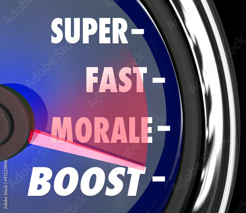Φωτογραφία Super Fast Morale Boost Speedometer Words