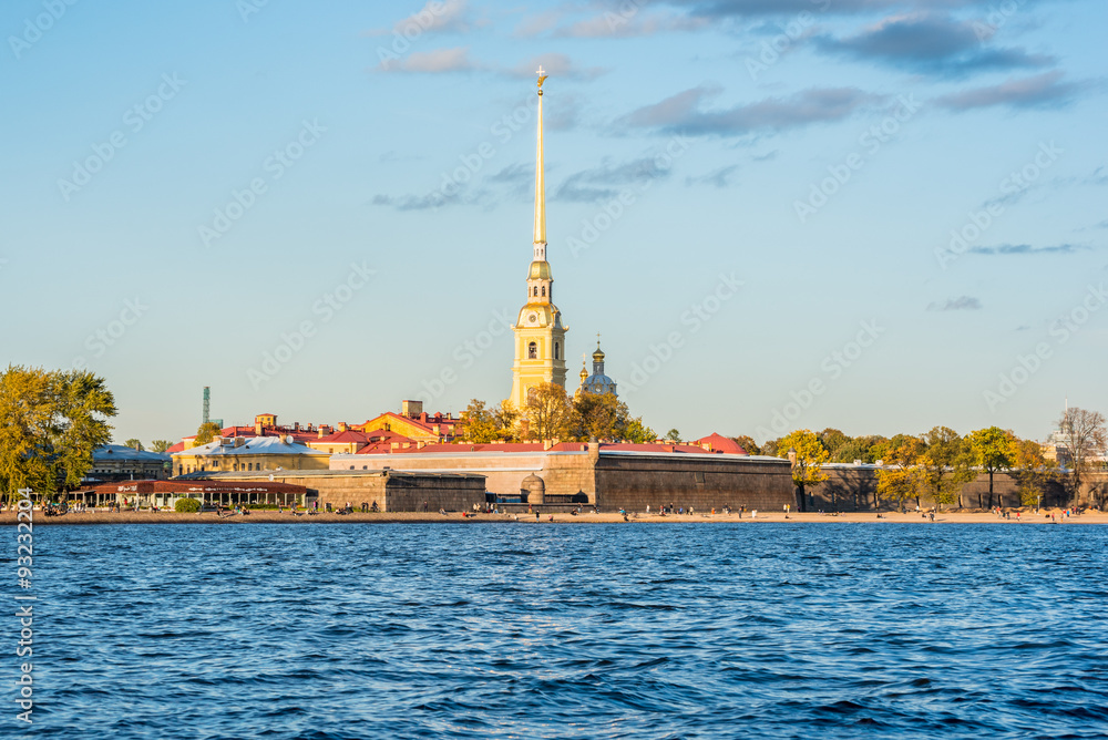 Peter and Paul Fortress, the most recognizable tourist attraction of Saint Petersburg