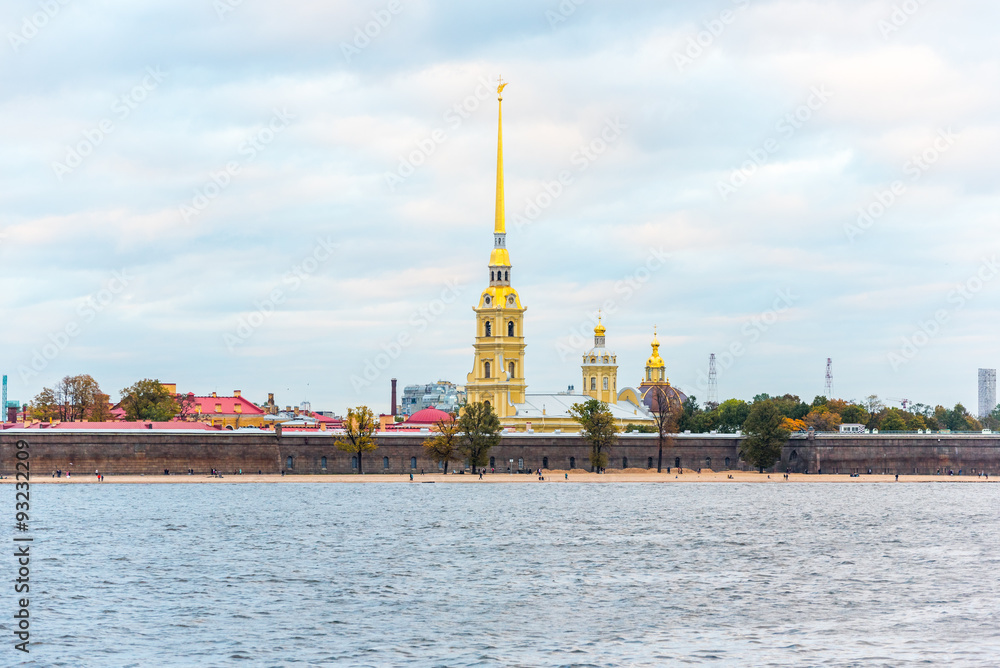 Peter and Paul Fortress, Saint Petersburg, in autumn