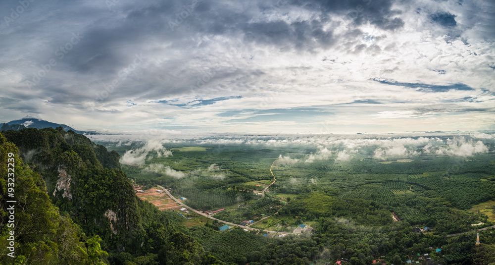 View from mountain Krabi Thailand