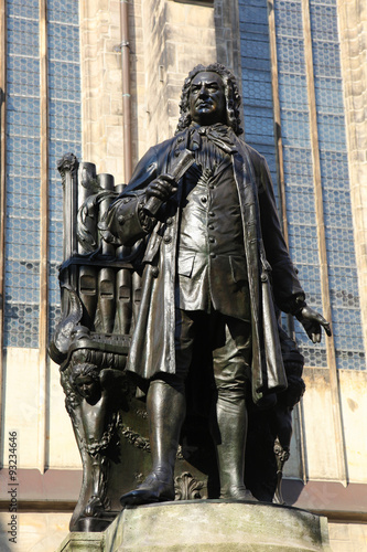 Statue of Johann Sebastian Bach Leipzig Germany photo