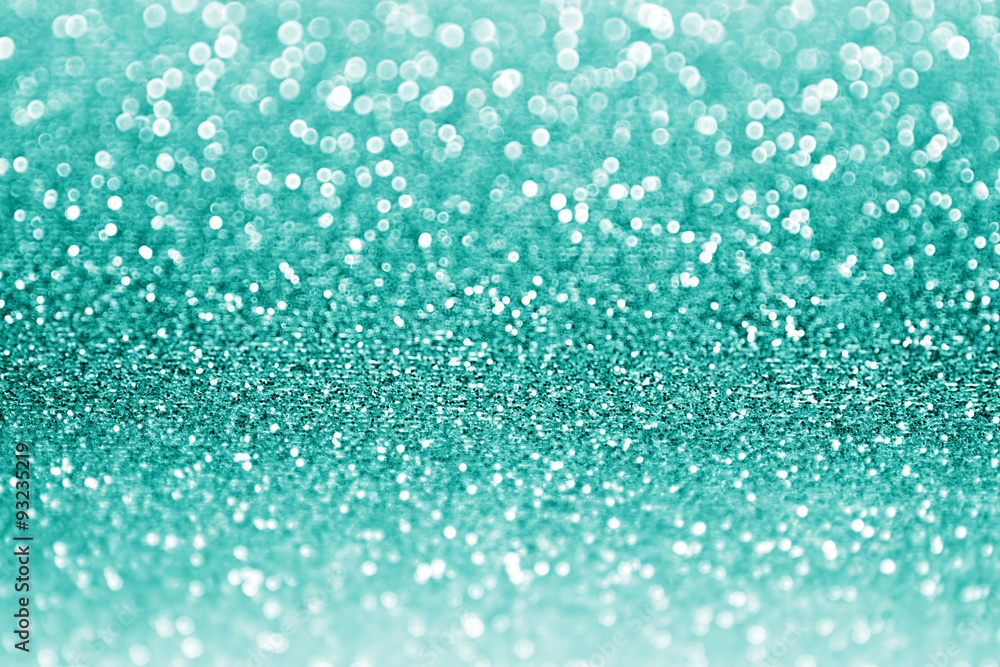 Teal or Turquoise Green Glitter Christmas Background Teal or Turquoise Green Glitter Christmas Background