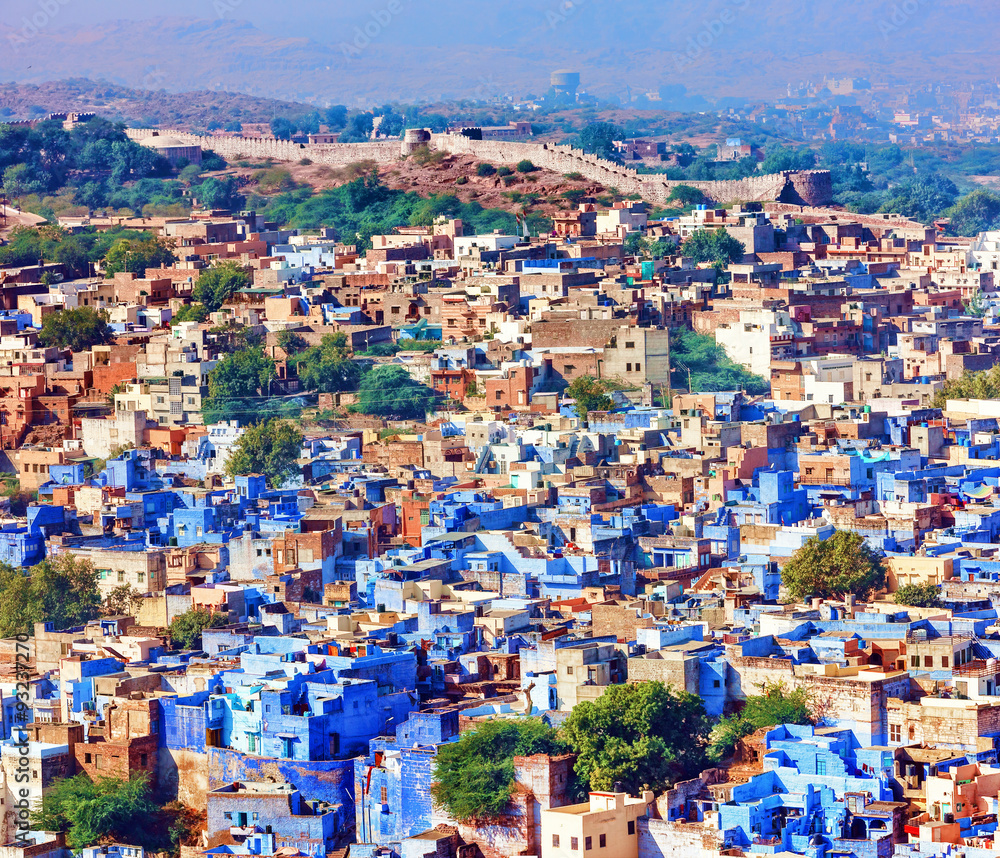  Jodhpur. The Blue City and Mehrangarh Fort. Rajasthan, India