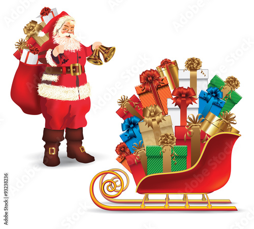 Santa claus with gifts