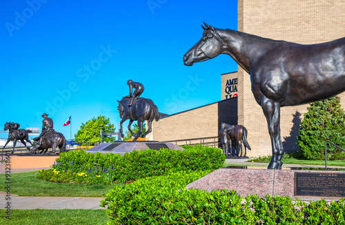 U.S.A. Texas, Route 66, Amarillo,  the horse monuments of the American Quarter Horse Association
