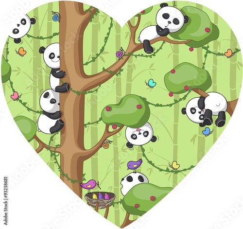 Fototapeta Naklejka Na Ścianę i Meble -  funny panda