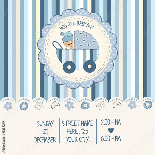 baby boy shower card