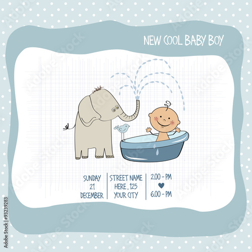 baby boy shower card