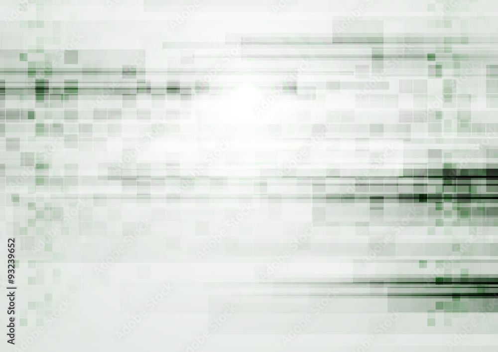 Fototapeta premium Light green grunge tech vector background