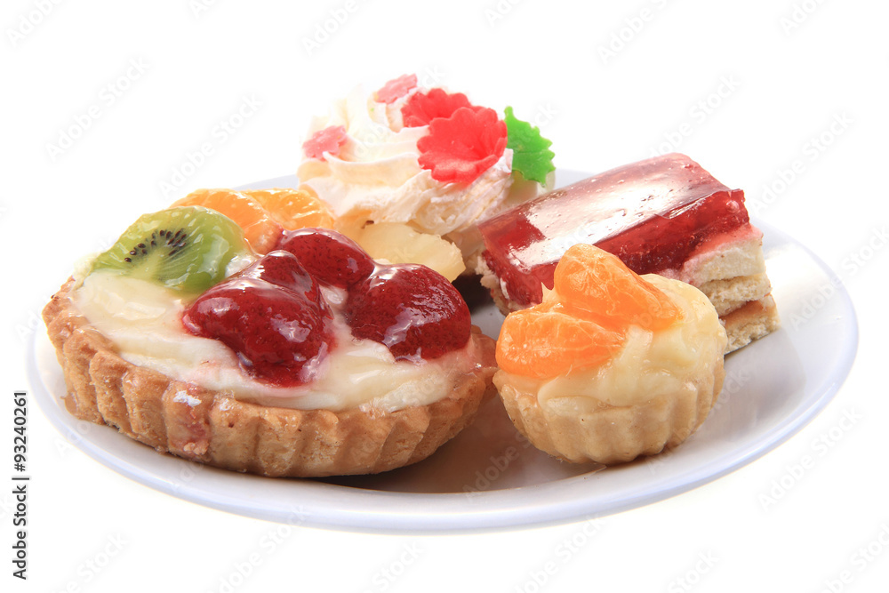 sweet desserts isolated