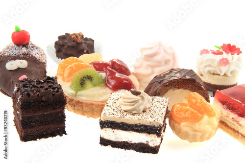 sweet desserts isolated
