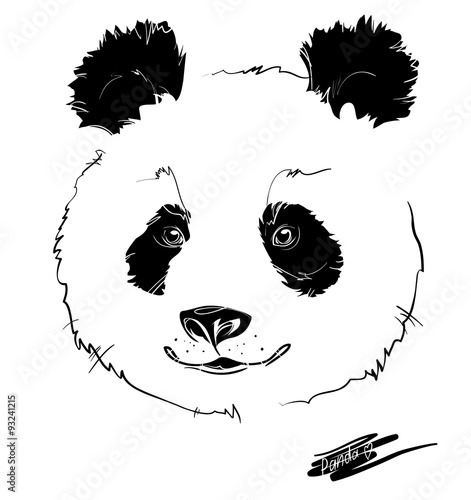 Fototapeta Naklejka Na Ścianę i Meble -  panda head