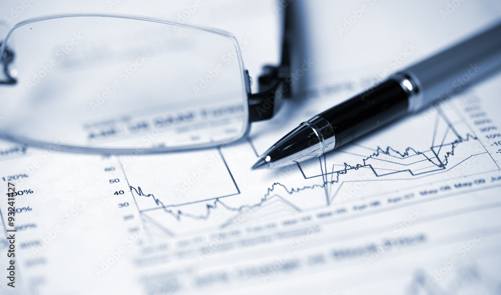 business concept:financial accounting analysis business concept:financial accounting analysis