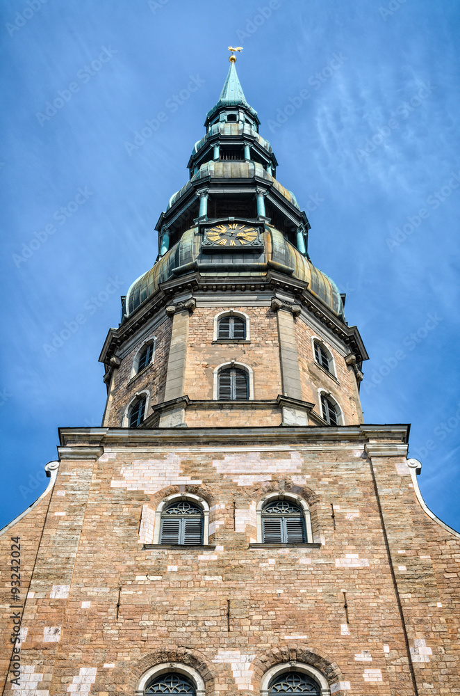 St Peters Church in Riga, Latvia