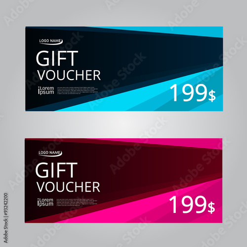 Vector design for Gift Voucher, Coupon