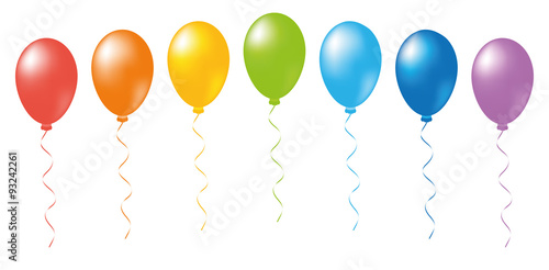 Balloons rainbow vector
