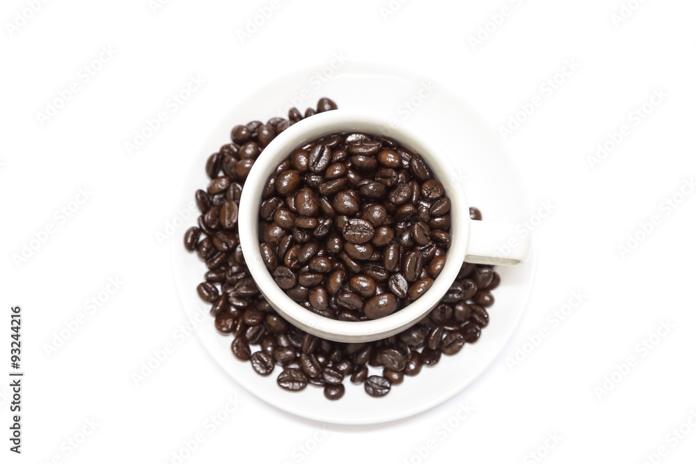 Brown coffee beans