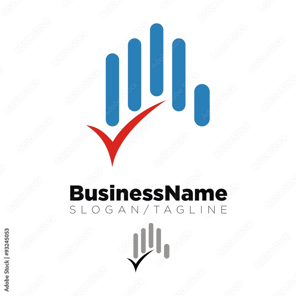 hands vector logo icon hands vector logo icon