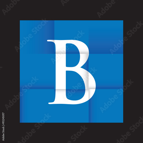 blue paper folded background