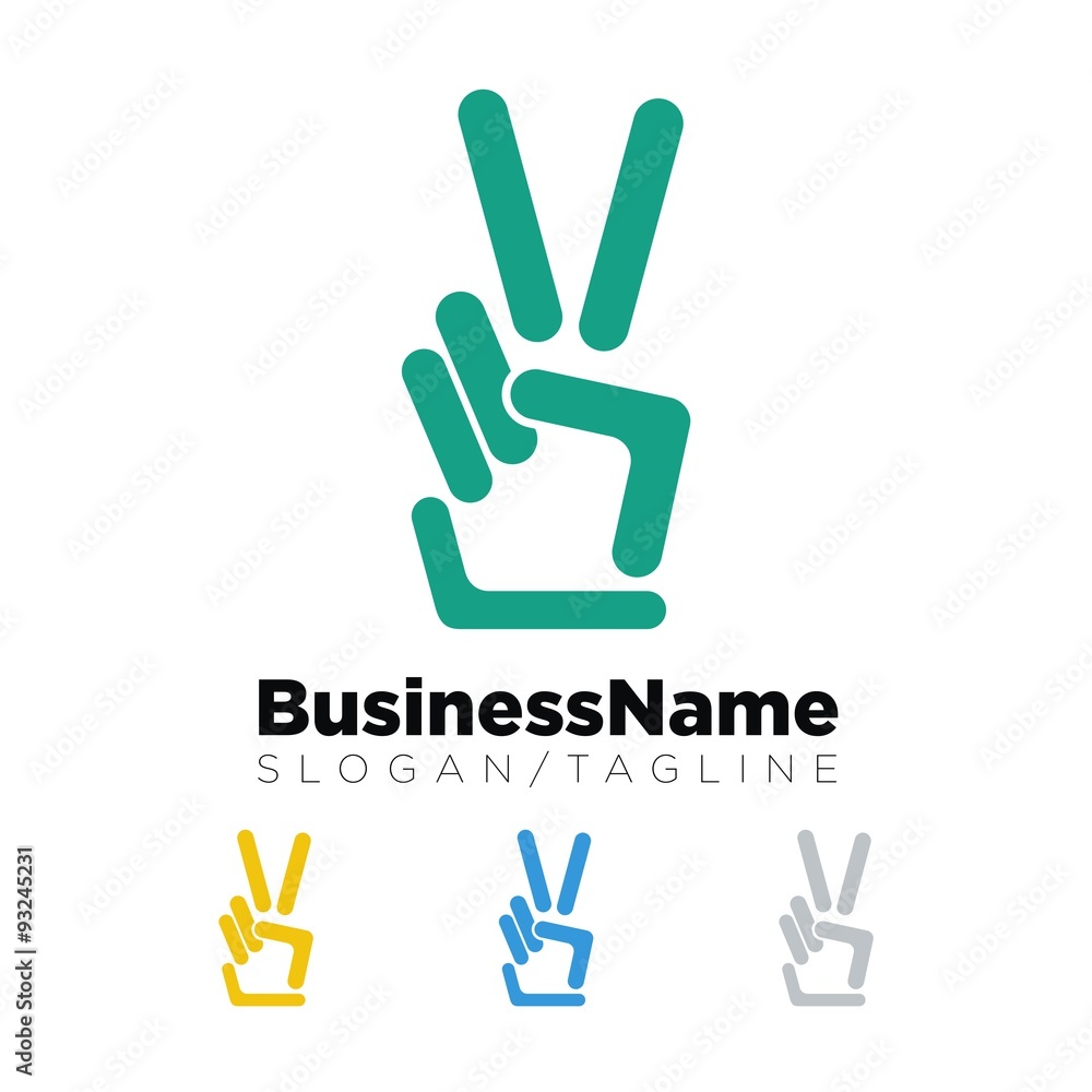 hands vector logo icon hands vector logo icon