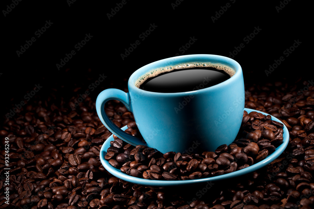 Kaffeetasse Kaffee Tasse mit Kaffeebohnen trinken Getränk Kaffeetasse Kaffee Tasse mit Kaffeebohnen trinken Getränk
