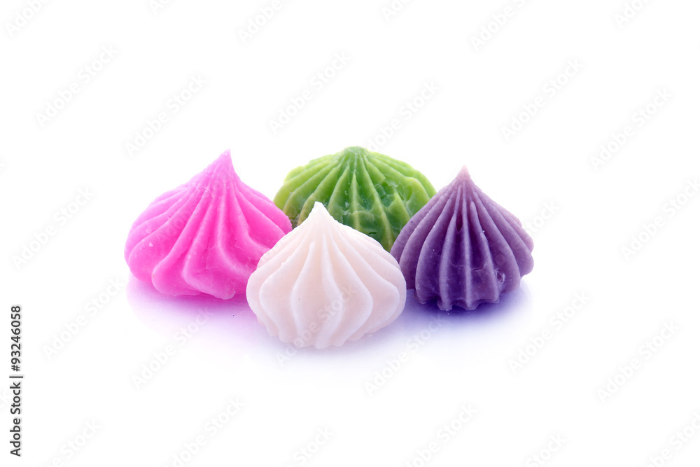 Dessert on white background Dessert on white background