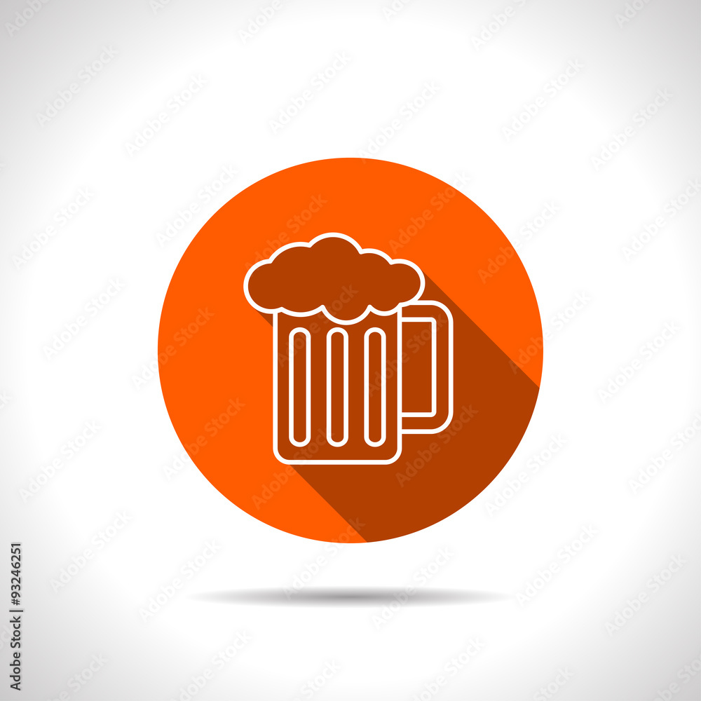 Glass of beer icon Glass of beer icon