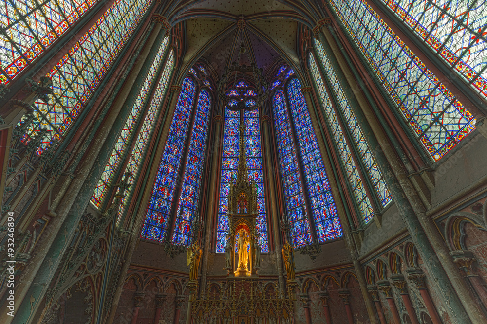 Fototapeta premium Inside the Cathedral of Amiens, France, A World Heritage Site
