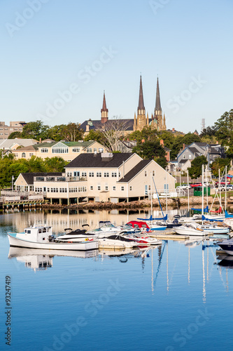 Fishing Boats and Church in Charlottetown