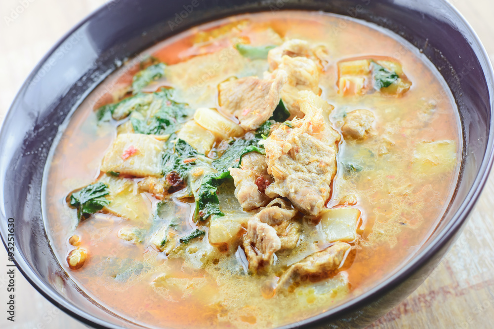 curry pork in coconut milk curry pork in coconut milk