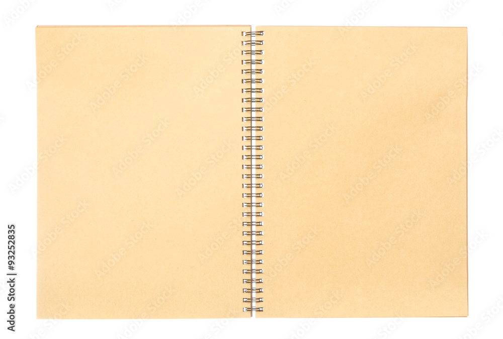 Open blank book isolated on white background Open blank book isolated on white background