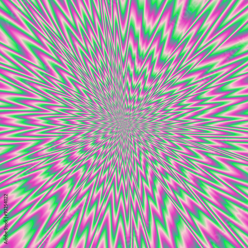 Hypnotic colorful optical illuson