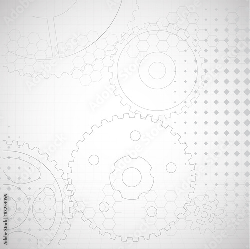 drawing technical .background from gears