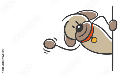 Stick Figure Series Dog