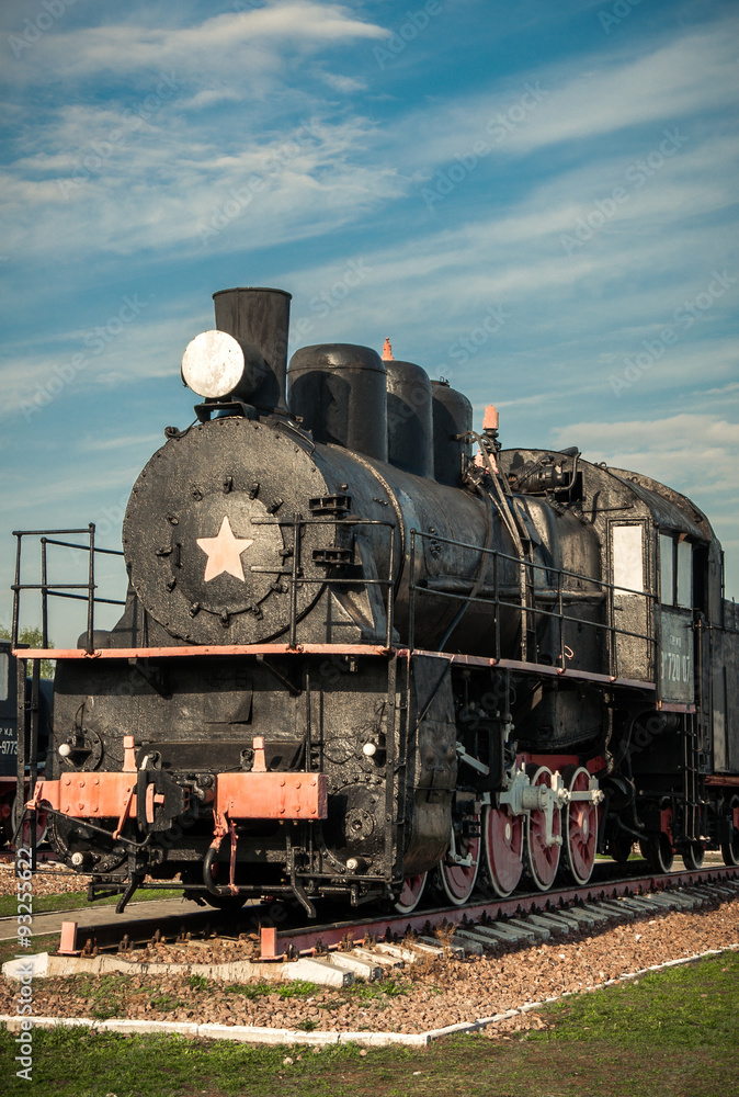 Naklejka premium old steam locomotives