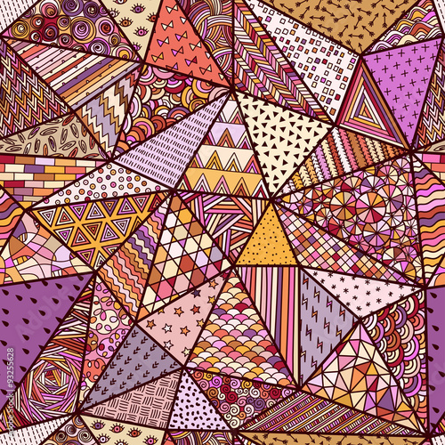 graphic pattern with triangles