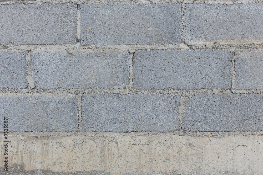 brick wall background in residential building construction site brick wall background in residential building construction site