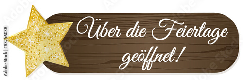 Über die Feiertage geöffnet