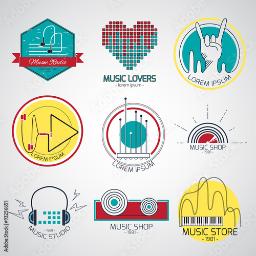 Music logos and signs