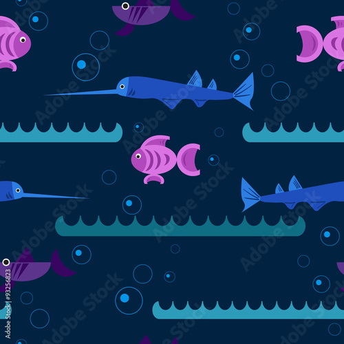 Seamless flat pattern