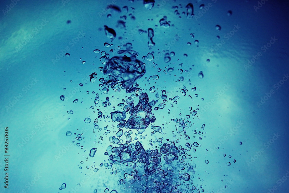 Obraz premium background bubbles under water