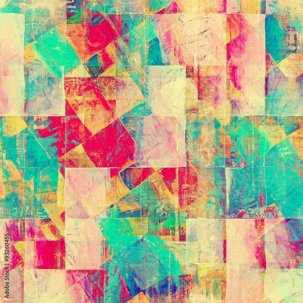 Old Texture or Background. With different color patterns: yellow (beige); blue; green; cyan; pink