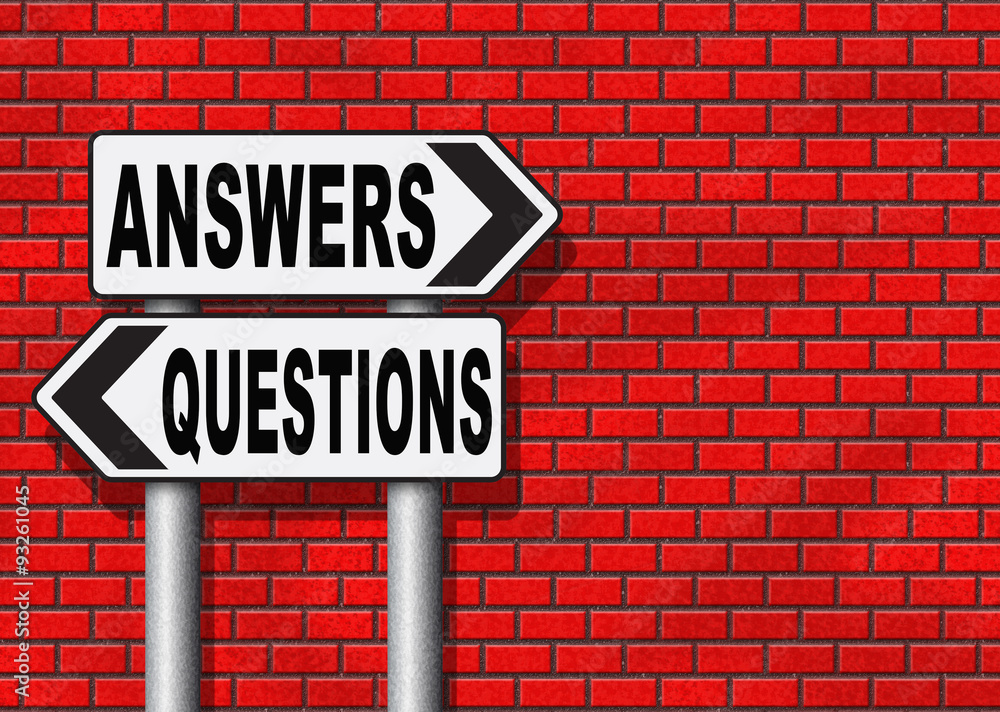 answers questions