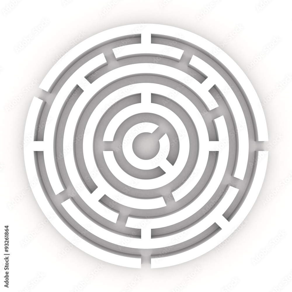 High resolution 3D render of a maze - labyrinth. High resolution 3D render of a maze - labyrinth.