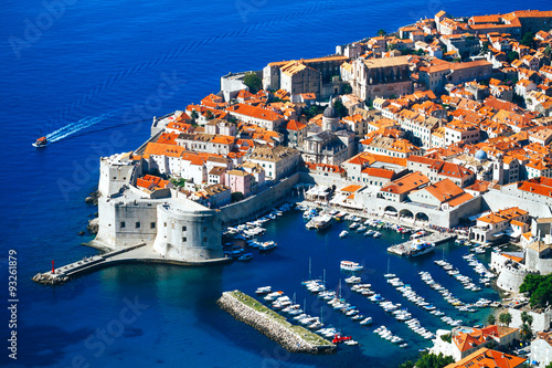 Dubrovnik, top-view. Croatia.