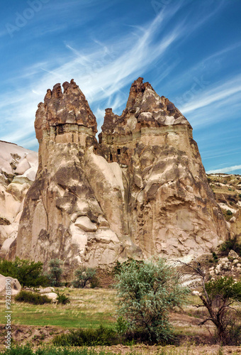 Rock landscape. Cappadocia, Turkey. Goreme national park. © Travel Faery