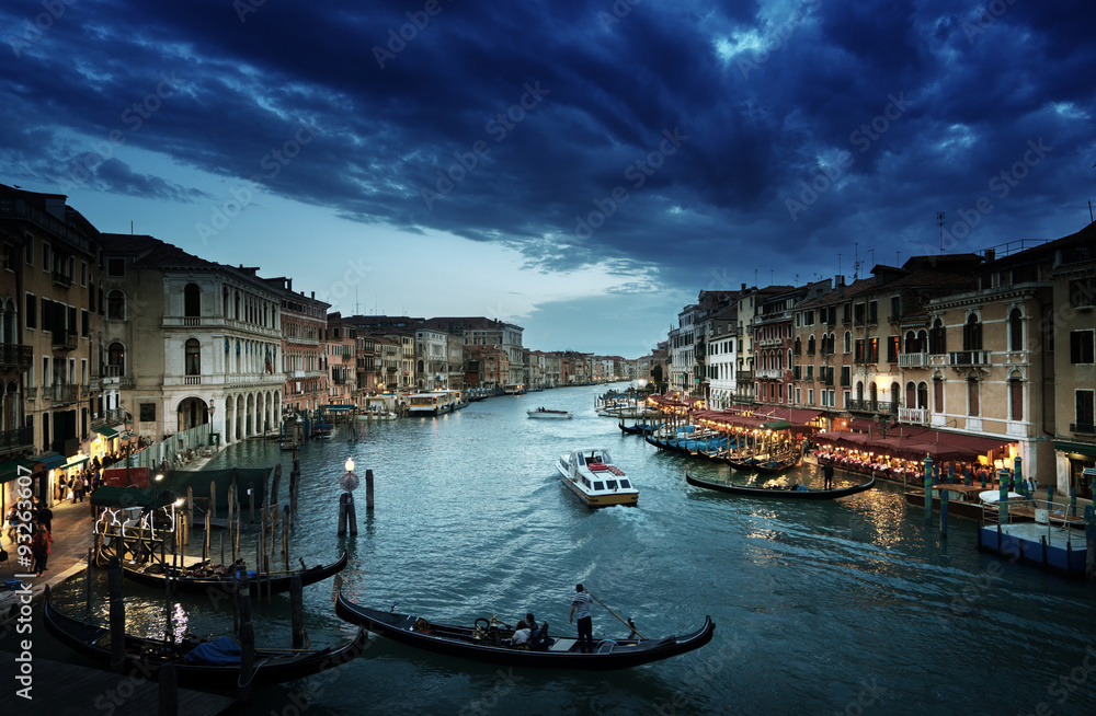 Obraz premium Grand Canal in sunset time, Venice, Italy