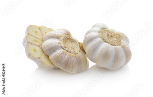 garlic isolated photography on a white background