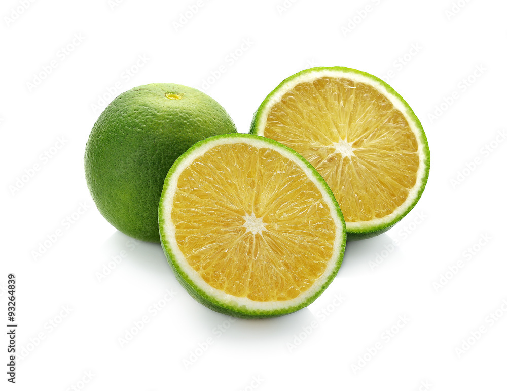 Slice of fresh orange isolated on white background Slice of fresh orange isolated on white background